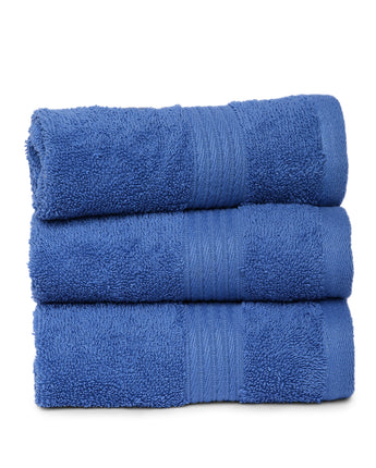 Blue | Cresta Combed Wash Towel