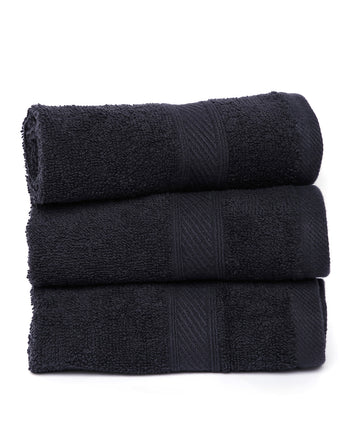 Black | Spectra Semi-Combed Wash Towel