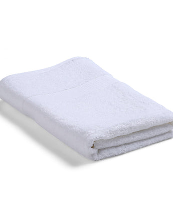 White | Cresta Combed Bath Towel