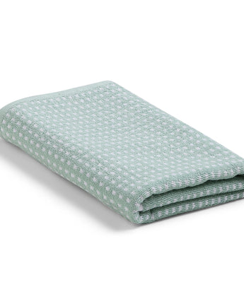 Dotted Light Green Dyed Jacquard | Sistra Bath Towel